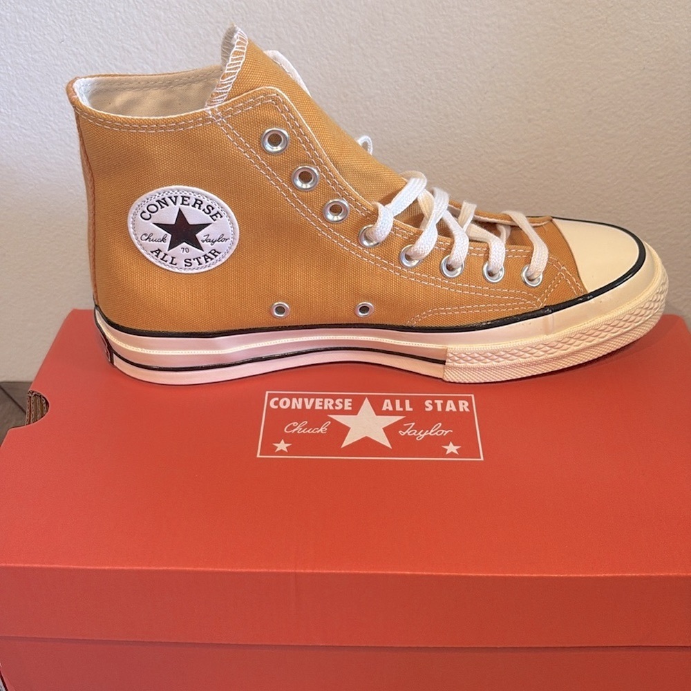 LAST ONE NIB [Converse] Chucks 70 High-Top Sneakers in Sunflower W 9.5 / M 7.5 - Picture 12 of 14